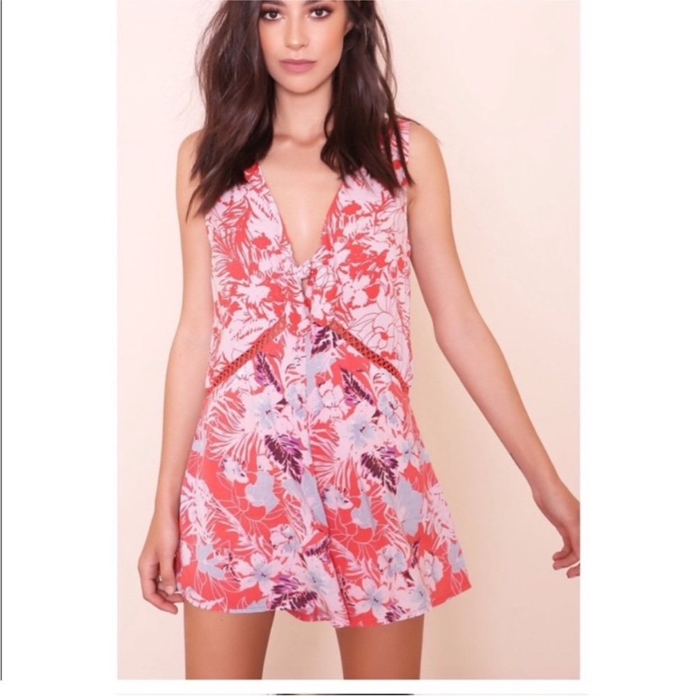 Free People Santiago Grapefruit Romper in XS